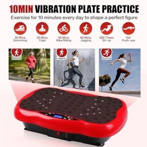 Vibration Plate Exercise Machine - Red - New - Open Box